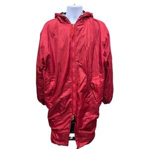 Adoretex Jacket Adult XL Waterpolo Swim Parka Coat Hooded RED Fleece Lined